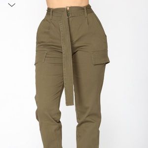 Olive Cargo Pants